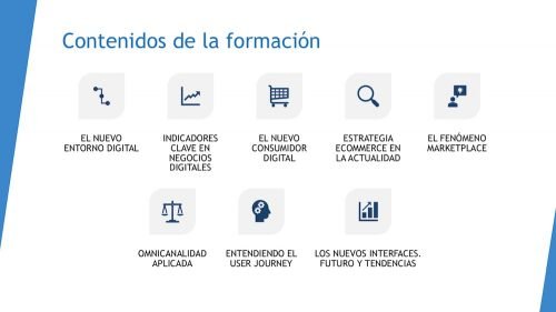 Contenidos de la formación sobre ecommerce y marketplaces - 2