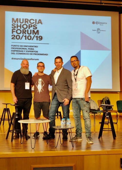 Pablo Renaud, Jose Carlos Cortizo y Jordi Ordeñez en Murcia Shops Forum